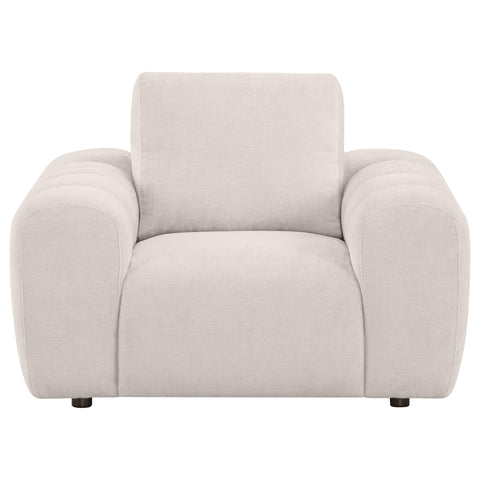 Elysia Chenille Upholstered Accent Chair Ivory