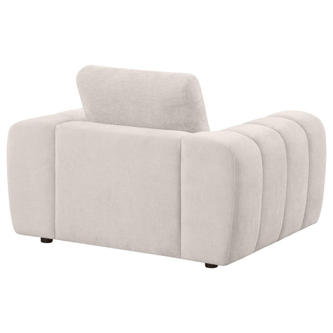 Elysia Chenille Upholstered Accent Chair Ivory