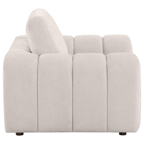Elysia Chenille Upholstered Accent Chair Ivory