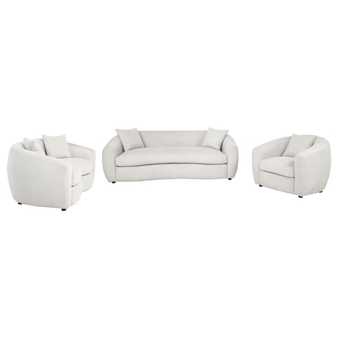 Atlantic 3-piece Fabric Upholstered Sofa Set Sand