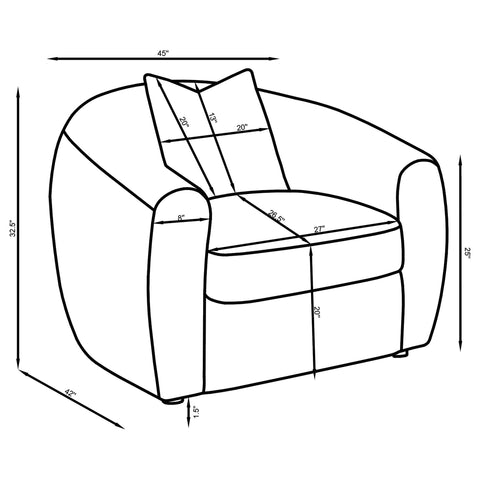Atlantic 3-piece Fabric Upholstered Sofa Set Sand