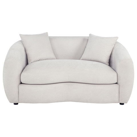 Atlantic Fabric Upholstered Loveseat Sand