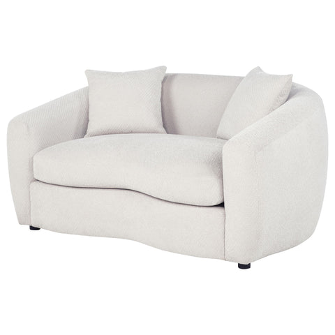 Atlantic Fabric Upholstered Loveseat Sand