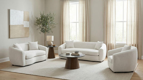 Atlantic Fabric Upholstered Loveseat Sand