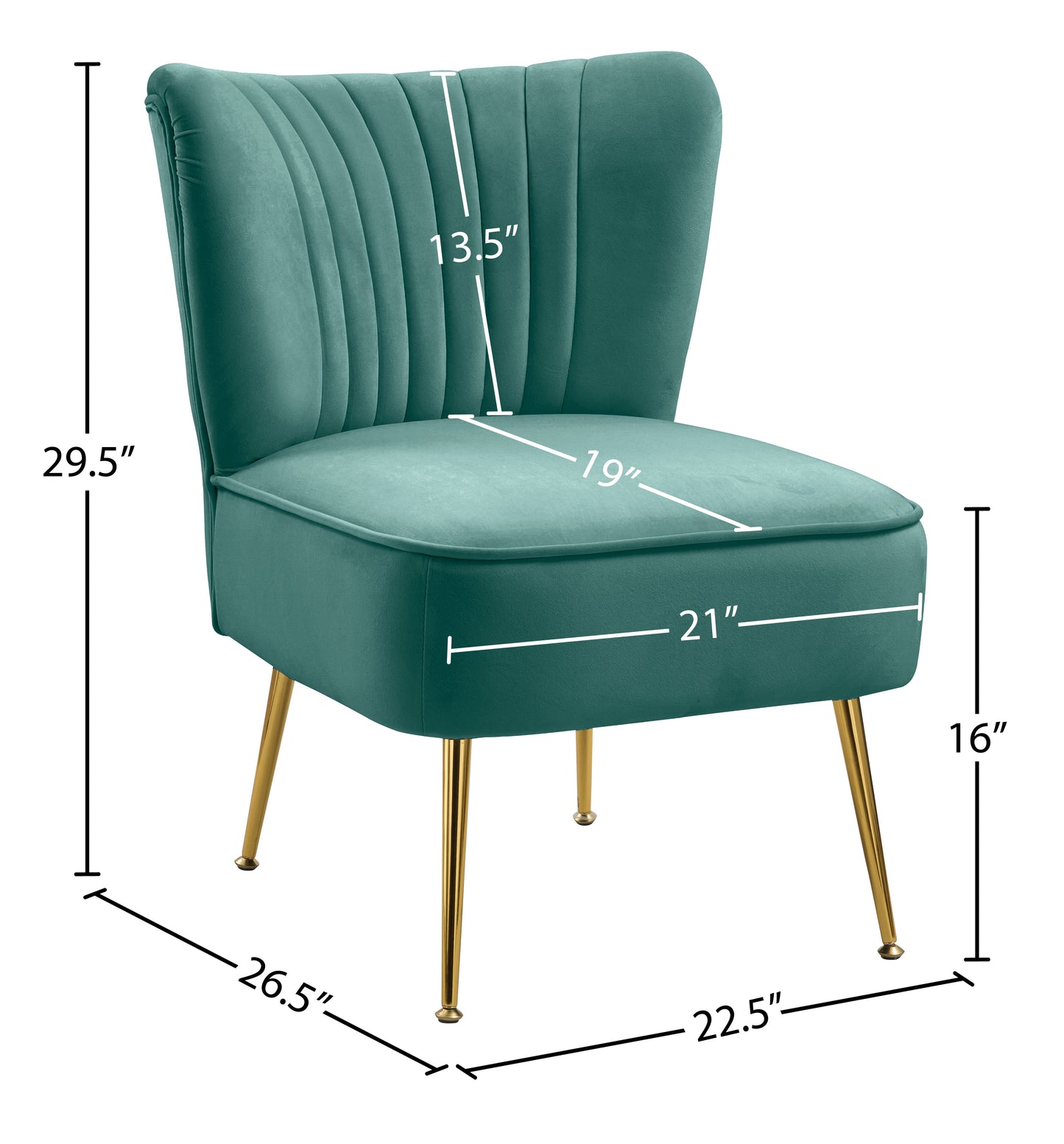 aurora mint velvet accent chair mint