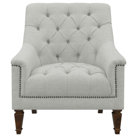 Tristen Fabric Upholstered Sloped Arm Chair Grey FabricGrey