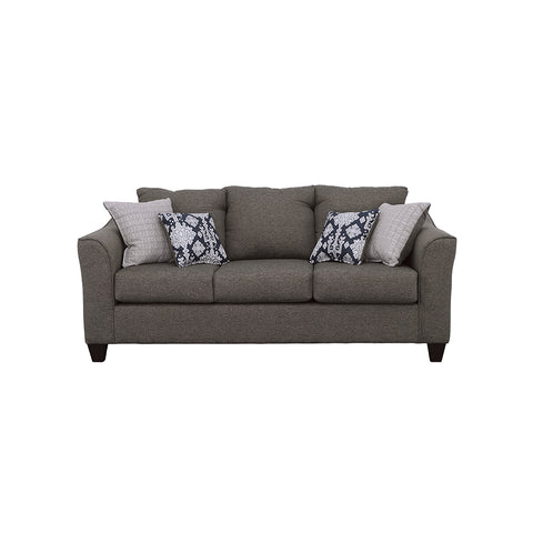 Howie Upholstered Flared Arm Sofa Charcoal GreyCharcoal Grey