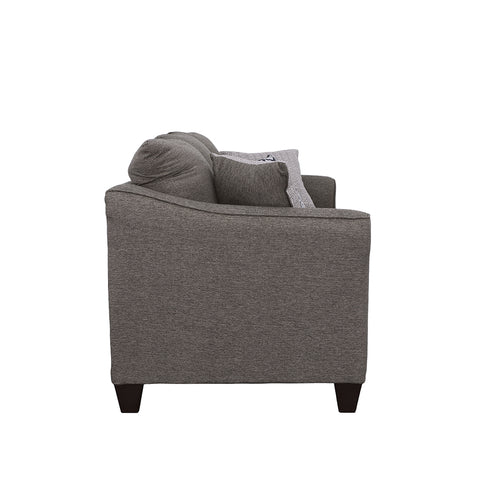 Howie Upholstered Flared Arm Sofa Charcoal GreyCharcoal Grey