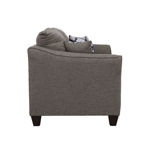 Howie Upholstered Flared Arm Loveseat Charcoal GreyCharcoal Grey