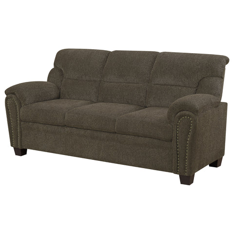 Medora Upholstered Padded Arm Sofa BrownBrown
