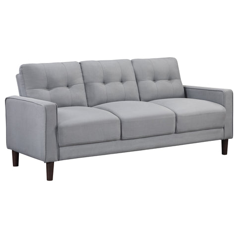 Loannis 3-piece Upholstered Track Arm Tufted Sofa Set GreyGrey