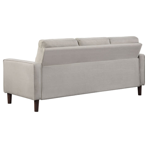 Loannis Upholstered Track Arm Tufted Sofa BeigeBeige