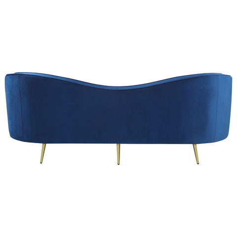 Torres Upholstered Channel Tufted Sofa BlueBlue