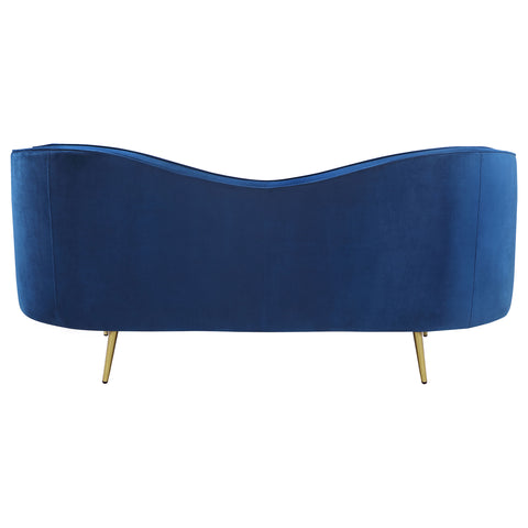Torres Upholstered Channel Tufted Loveseat BlueBlue