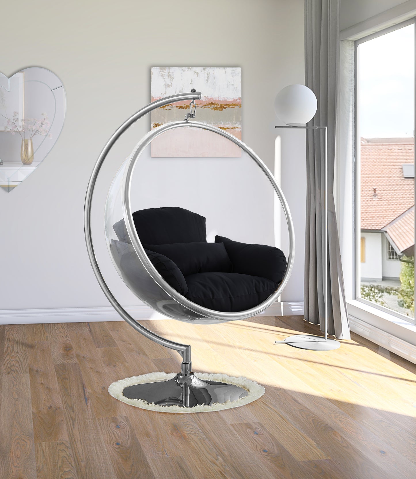 acrylic swing chair