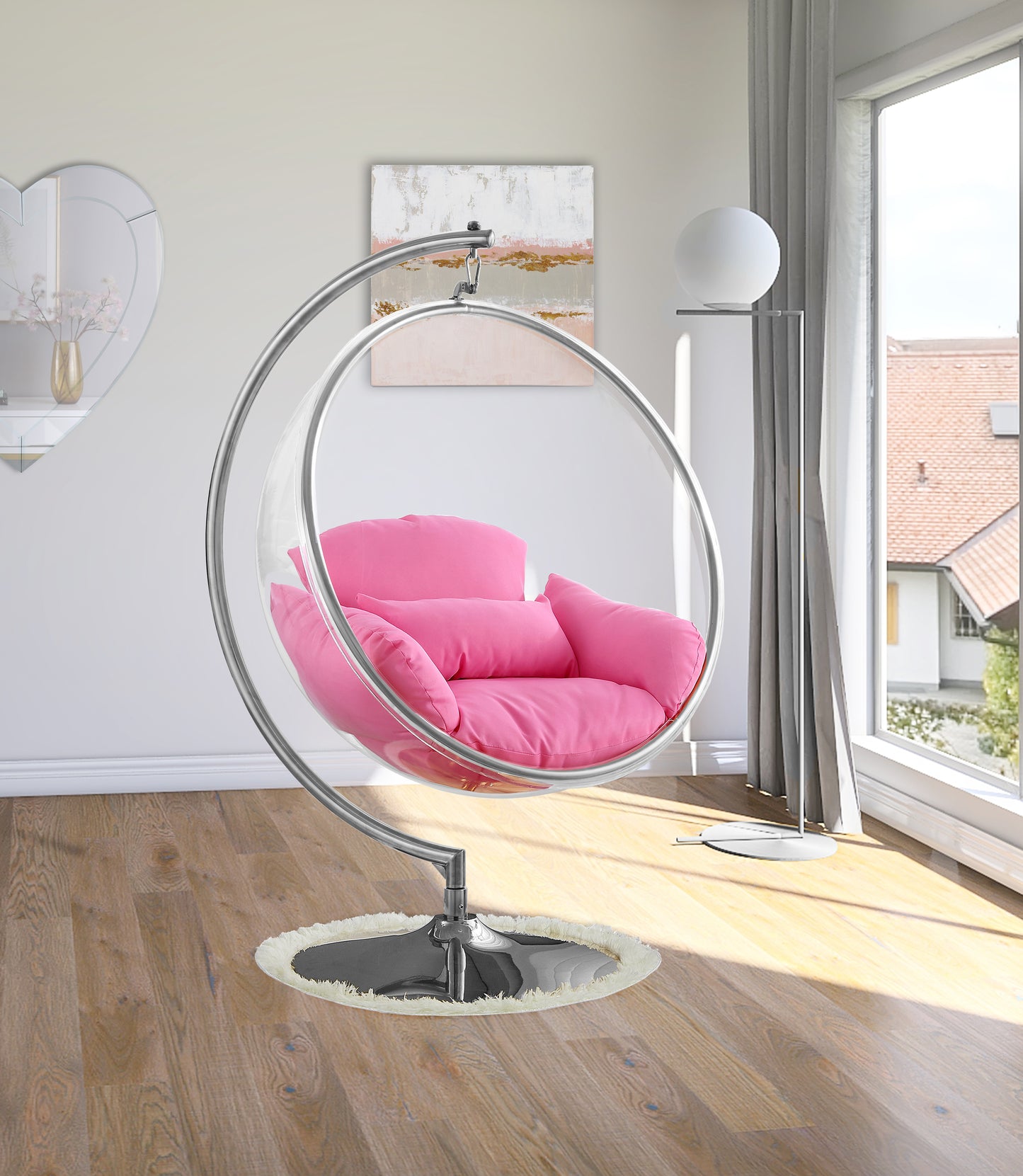 acrylic swing chair