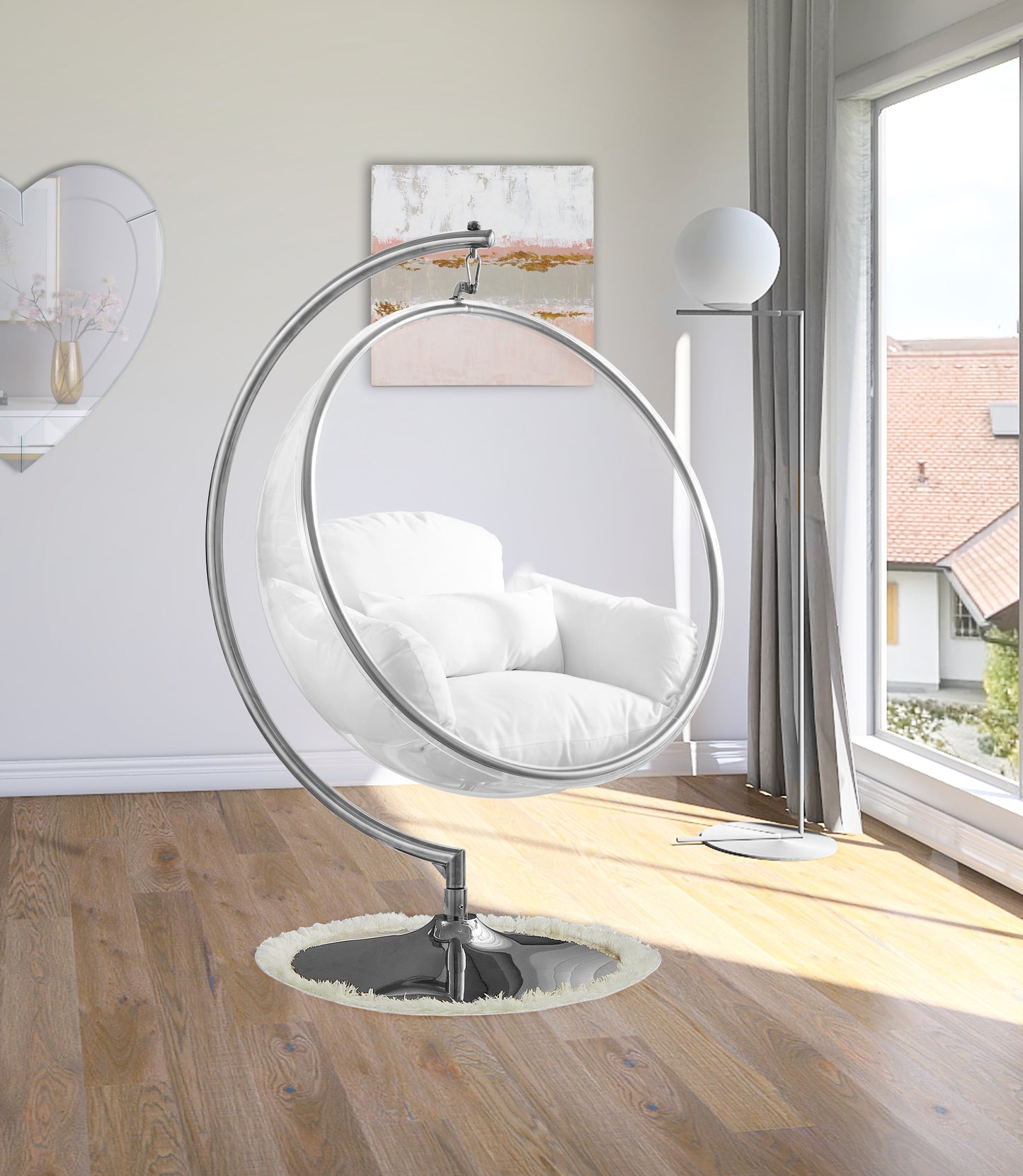 acrylic swing chair