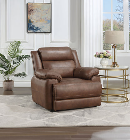 Elk Upholstered Padded Arm Accent Chair Dark Brown