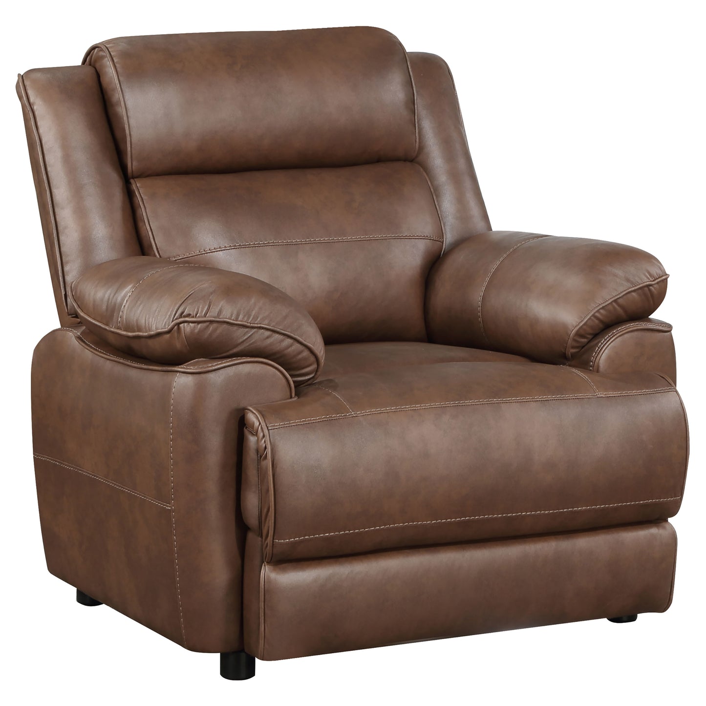 roger upholstered padded arm accent chair dark browndark brown