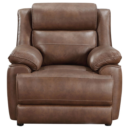 Elk Upholstered Padded Arm Accent Chair Dark Brown