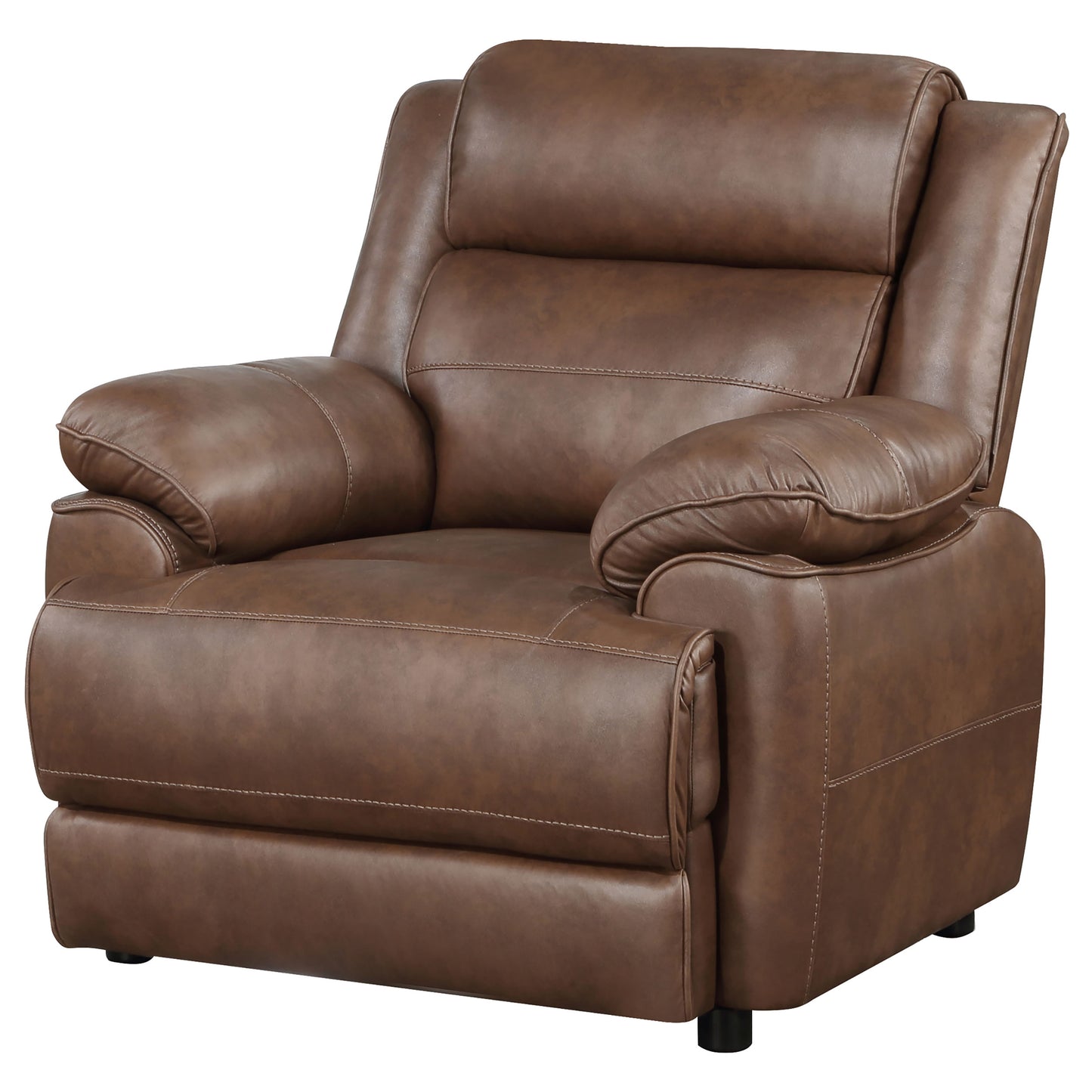 elk upholstered padded arm accent chair dark brown