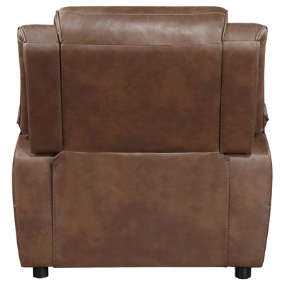 Elk Upholstered Padded Arm Accent Chair Dark Brown