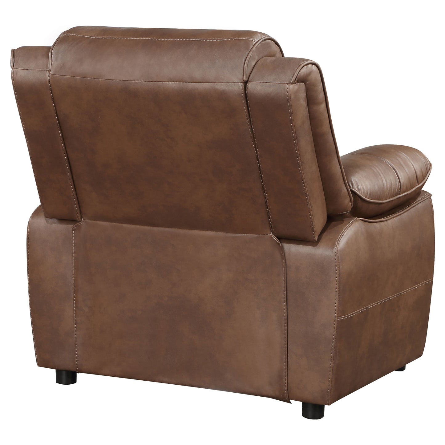 elk upholstered padded arm accent chair dark brown