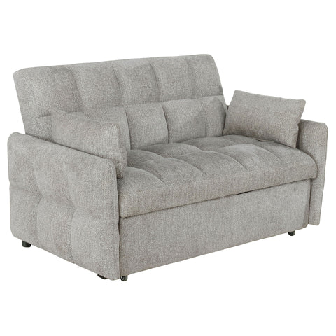 Aventine Upholstered Convertible Sleeper Sofa Bed Light GreyLight Grey