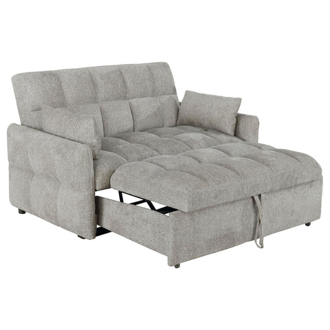 Aventine Upholstered Convertible Sleeper Sofa Bed Light GreyLight Grey