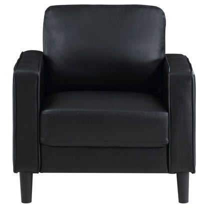 Felicity Upholstered Track Arm Accent Chair Black