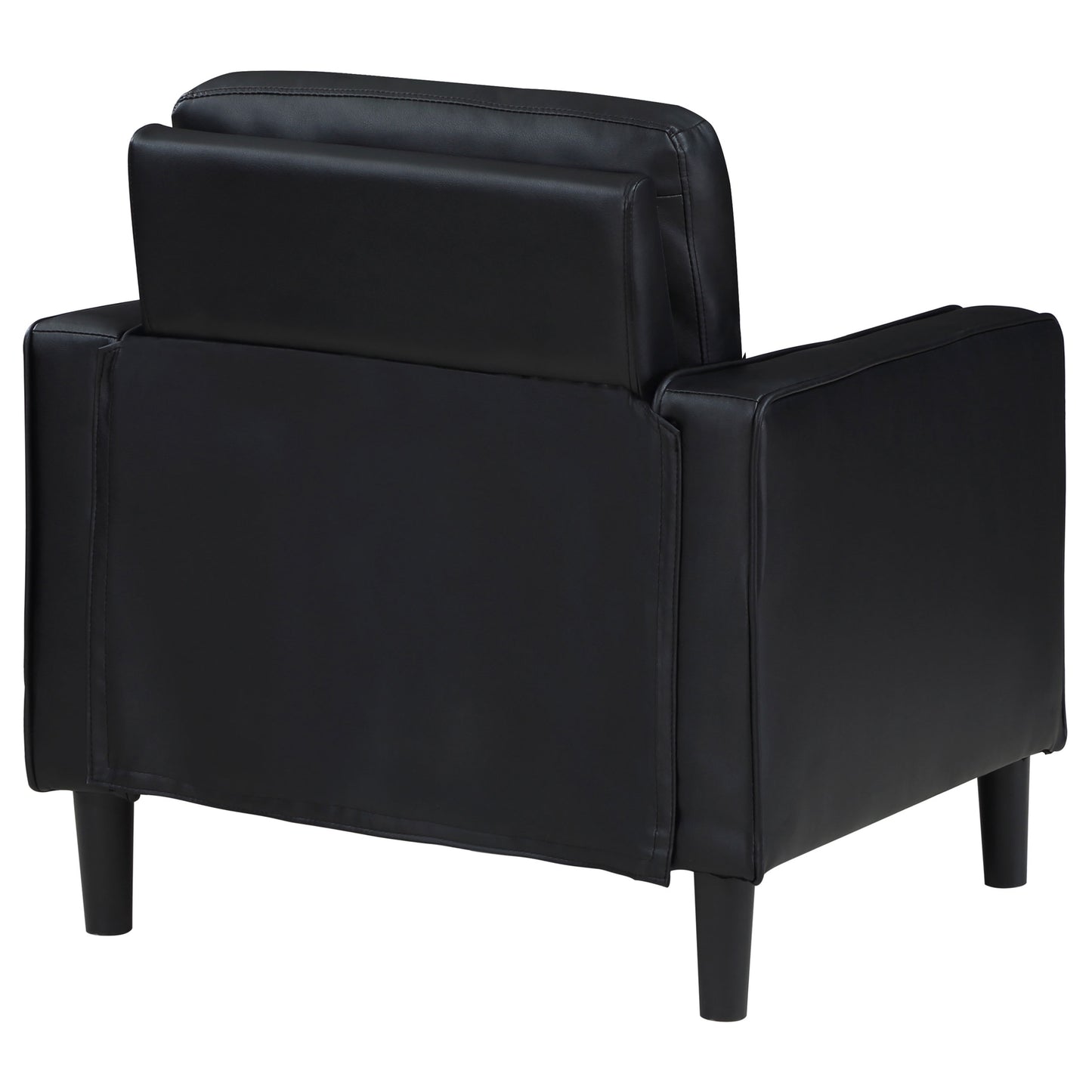 felicity upholstered track arm accent chair black