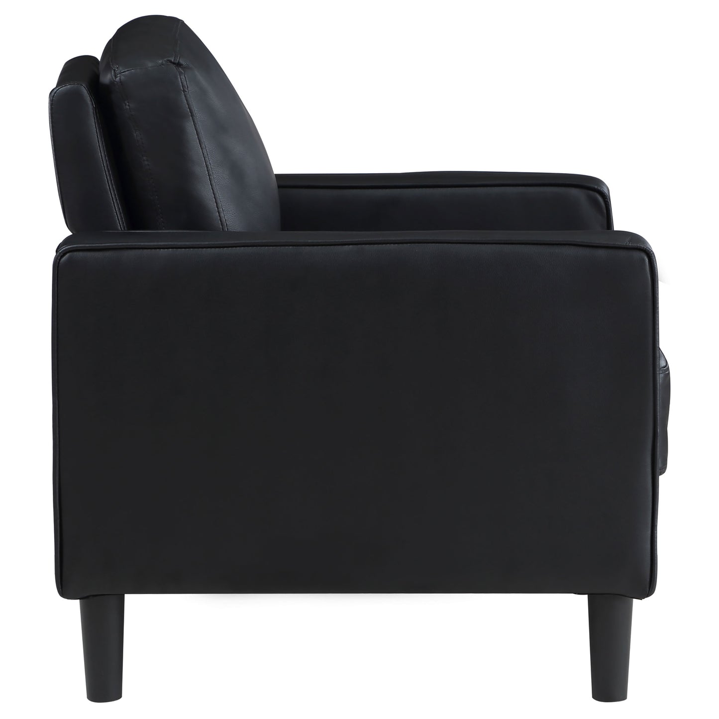 felicity upholstered track arm accent chair black