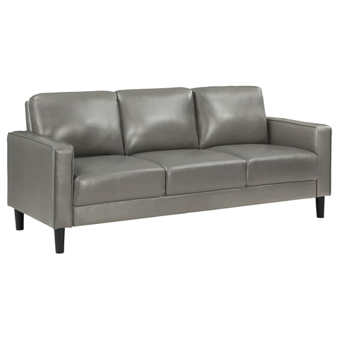 Calloway 2-piece Upholstered Track Arm Sofa Set GreyGrey