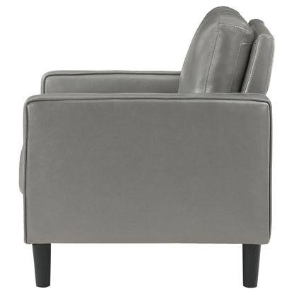 Calloway Upholstered Track Arm Accent Chair GreyGrey