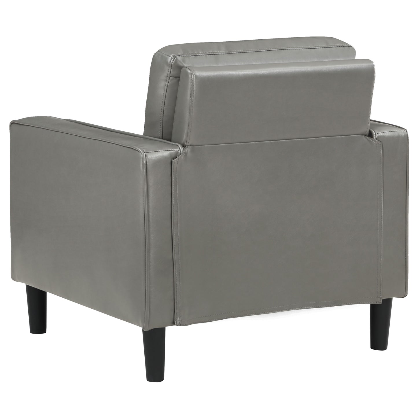 felicity upholstered track arm accent chair grey