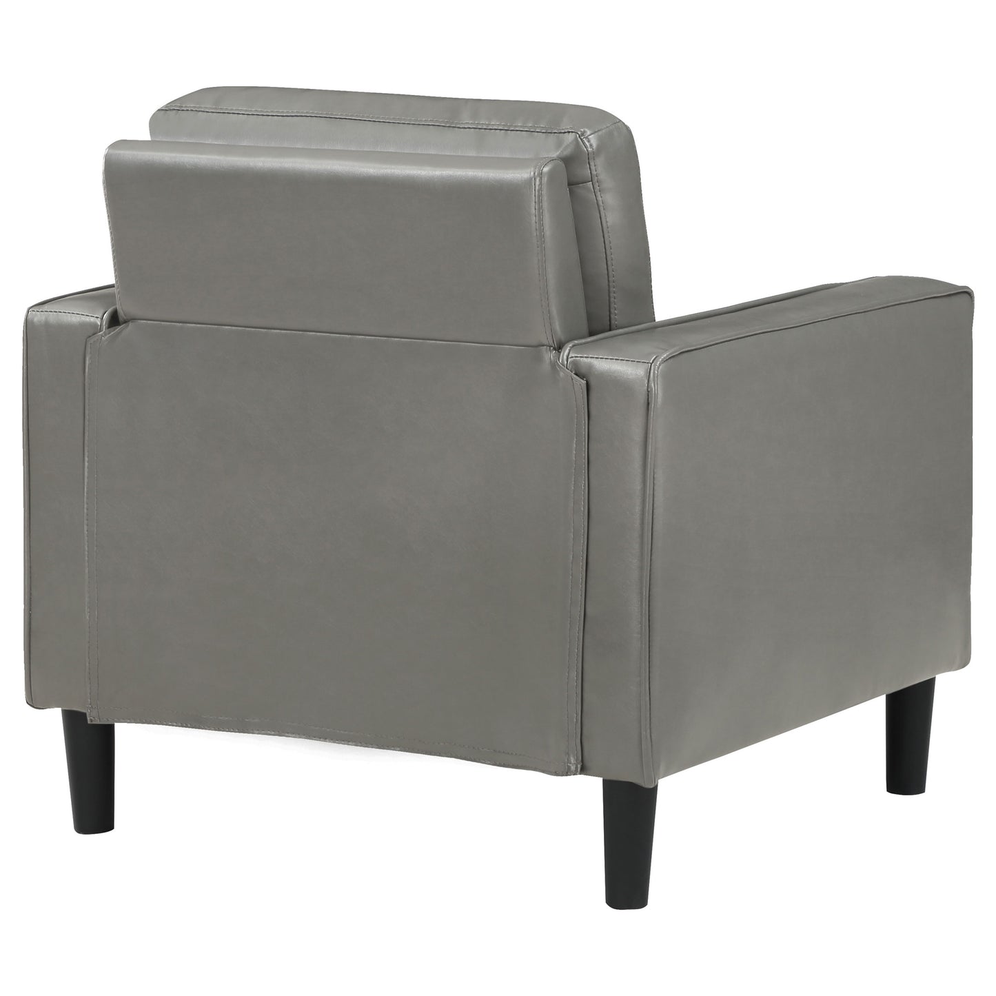 felicity upholstered track arm accent chair grey