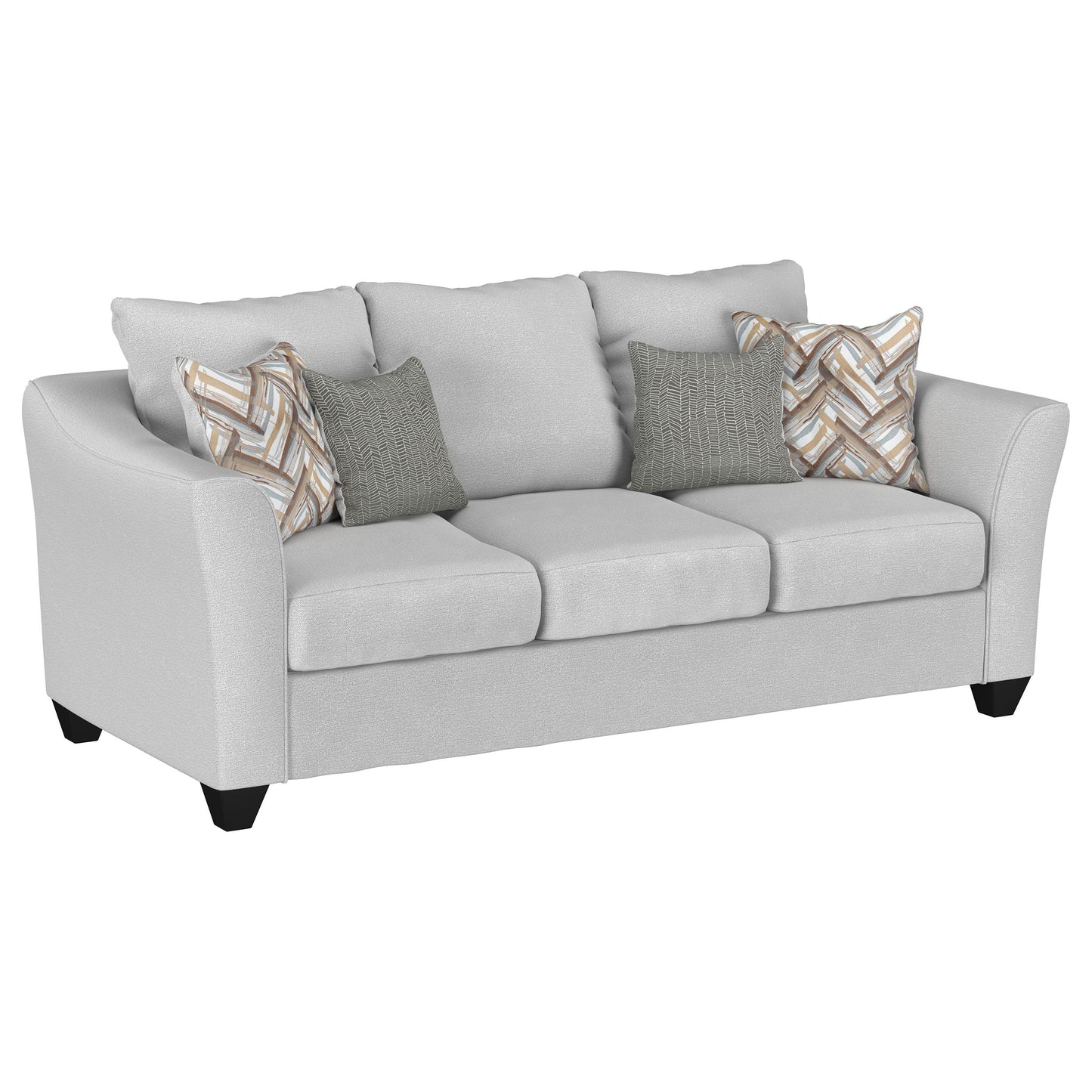 howie upholstered flared arm sofa sandsand
