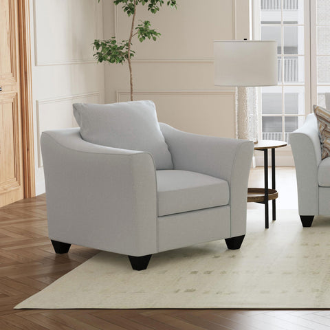 Howie Upholstered Flared Arm Accent Chair SandSand
