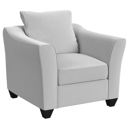 Howie Upholstered Flared Arm Accent Chair SandSand