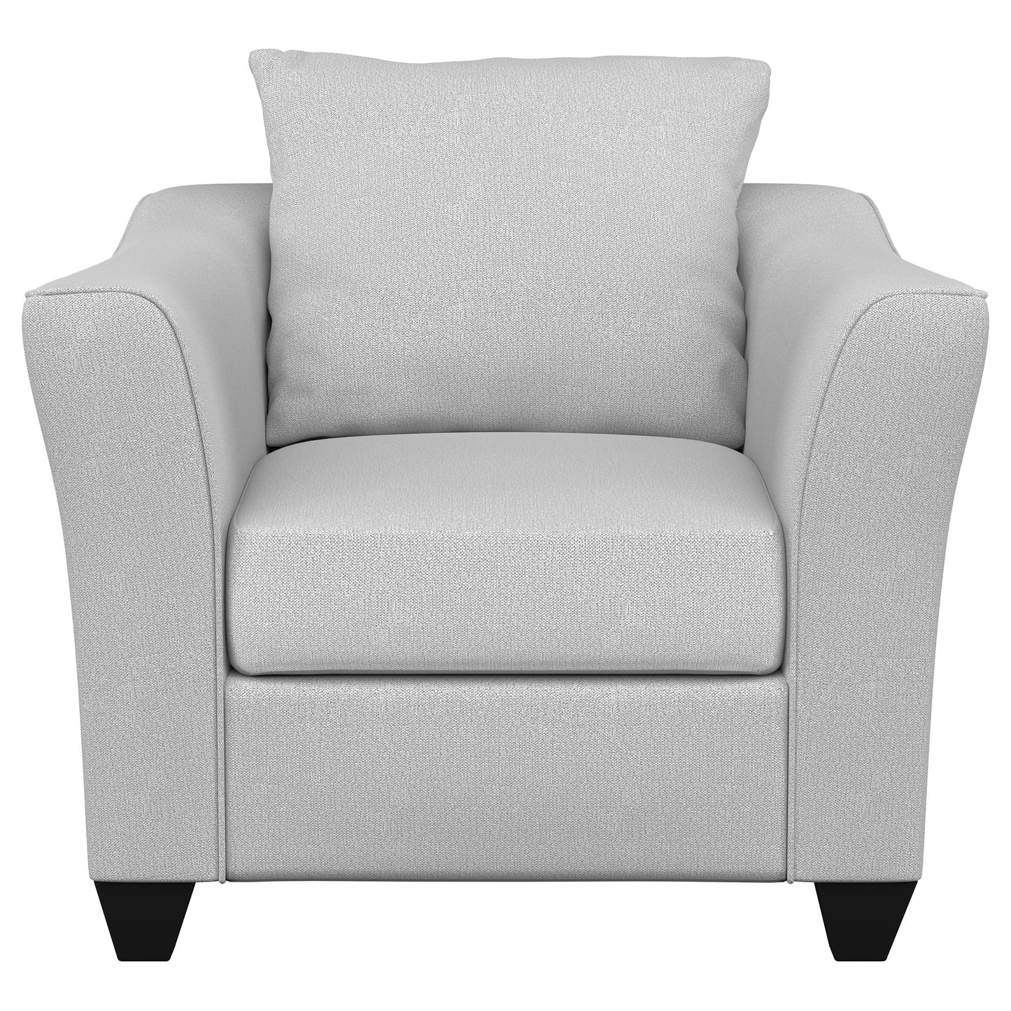 howie upholstered flared arm accent chair sandsand