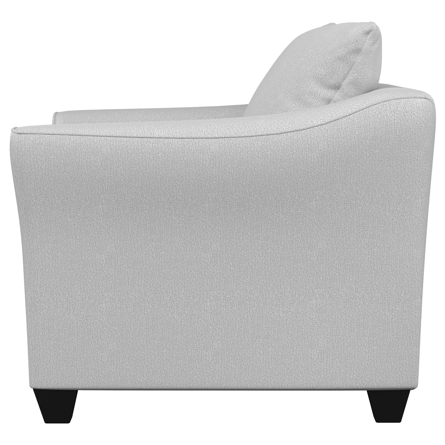 howie upholstered flared arm accent chair sandsand