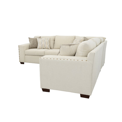Wethersfield Upholstered Track Arm Sectional Sofa OatmealOatmeal