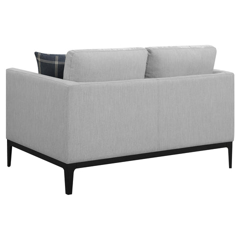 Stark Upholstered Track Arm Loveseat Light GreyLight Grey