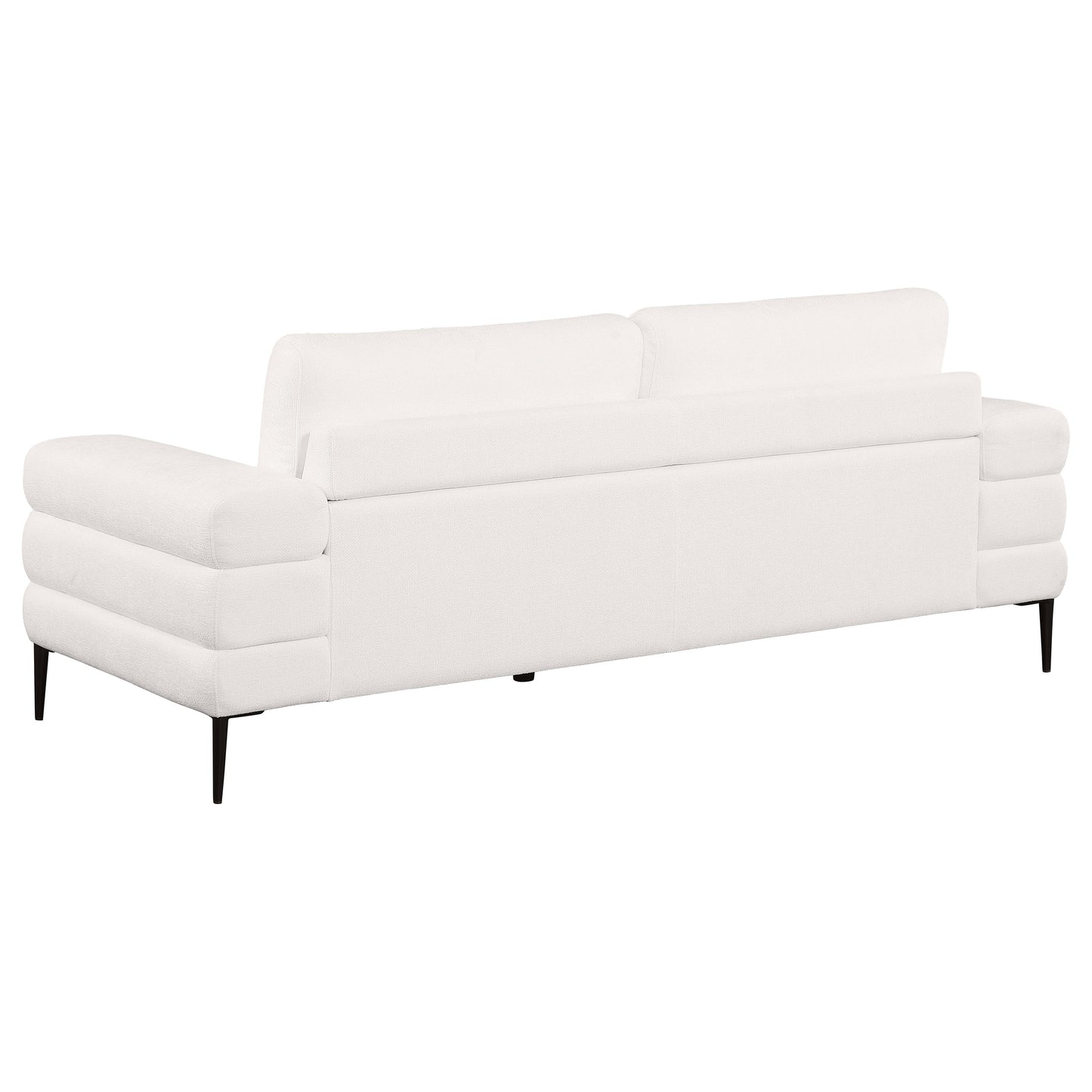 griffin chenille upholstered track arm sofa ivoryivory