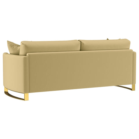 Raleigh 3-piece Velvet Upholstered Sofa Set Camel