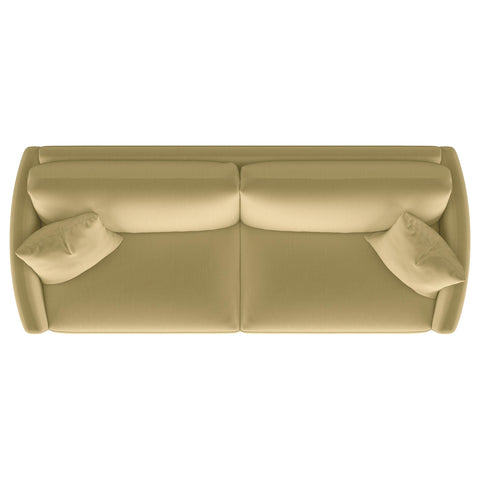 Raleigh Upholstered Curved Track Arm Sofa Camel