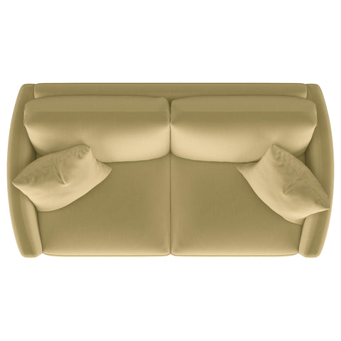Raleigh Upholstered Curved Track Arm Loveseat Camel