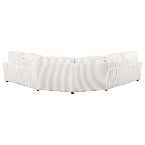 Julio 3-piece Upholstered Modular Sectional Sofa IvoryIvory