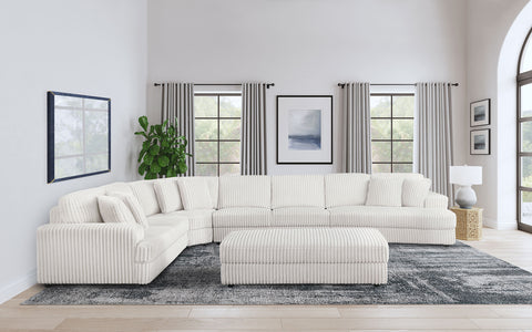 Julio 5-piece Upholstered Modular Sectional Sofa IvoryIvory
