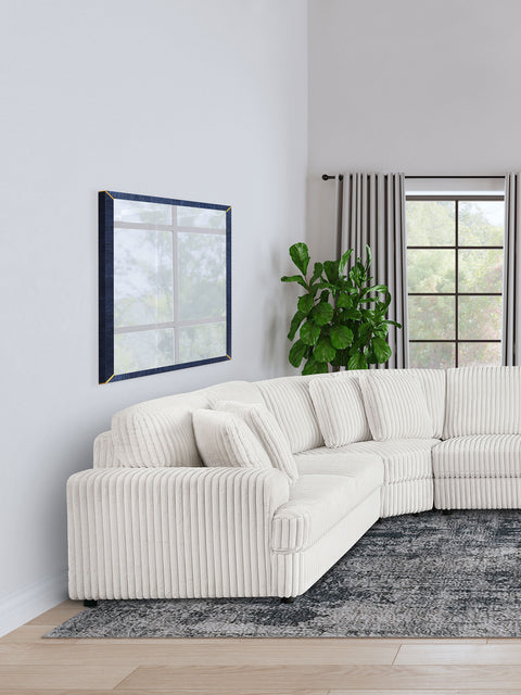 Leorio Upholstered LAF Loveseat Ivory